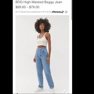 BDG high-waisted baggy jeans